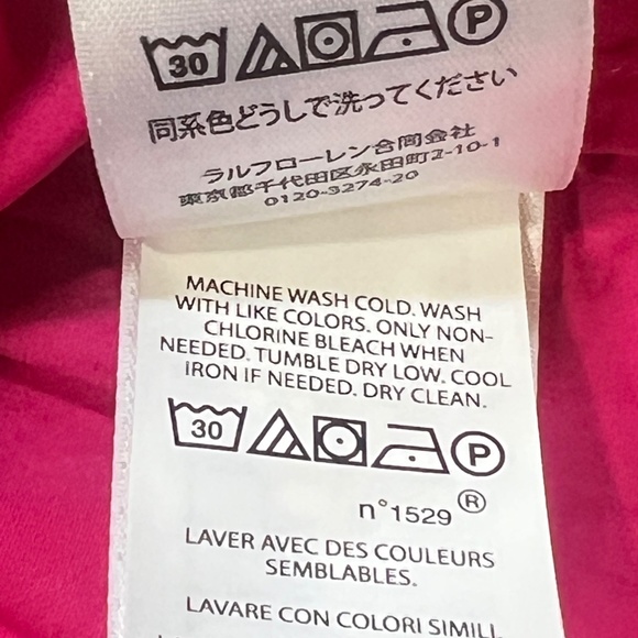 Polo Ralph Lauren Baby Girl Shirt Dress, Pink, Long Sleeve, 18 months, Spring - Picture 8 of 13